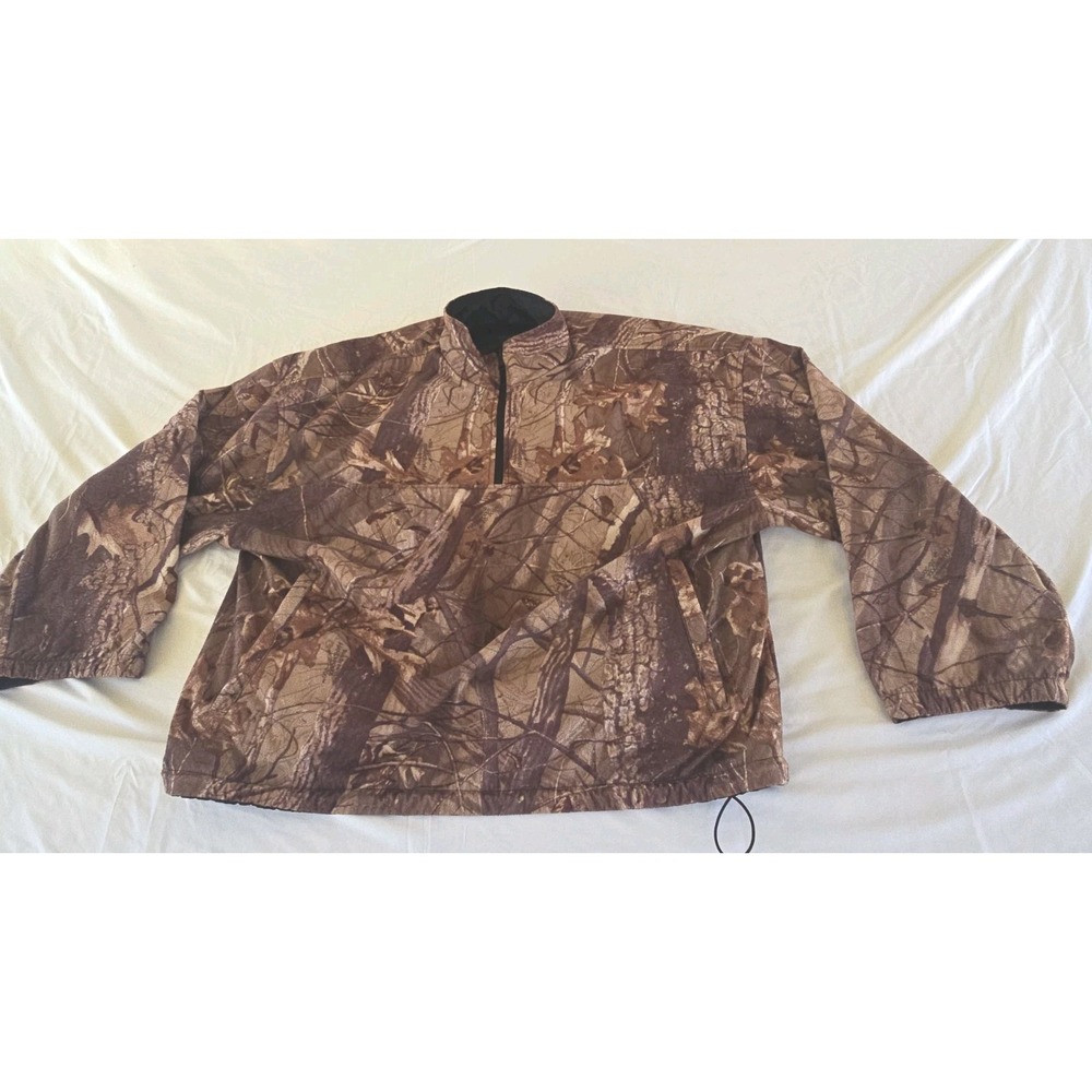 Realtree Hardwoods 20-200 Camo/ Black Reversible Hunting Jacket Mens Size XXL